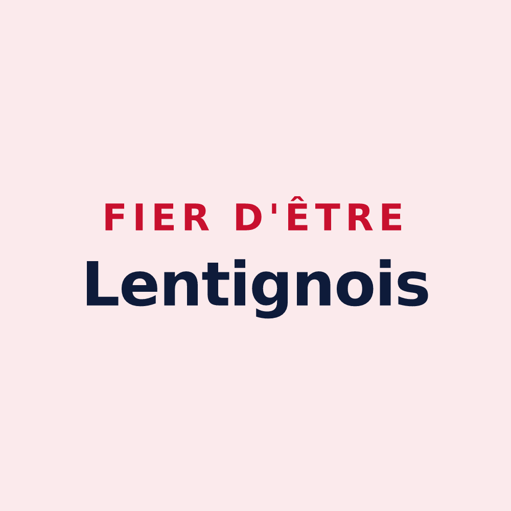 Magnet « Fier d'être Lentignois » — design pour Lentigny