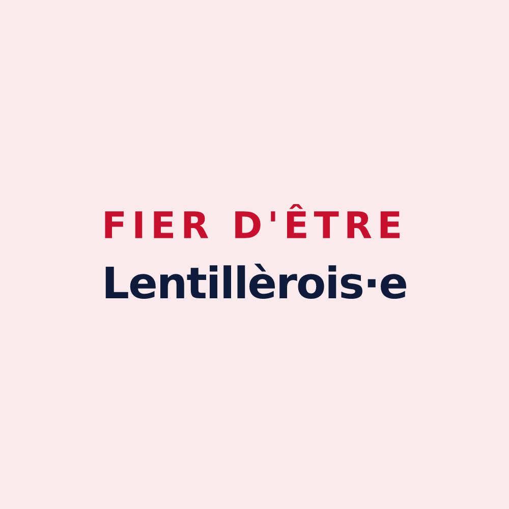 Magnet « Fier d'être Lentillèrois·e » — design pour Lentillères