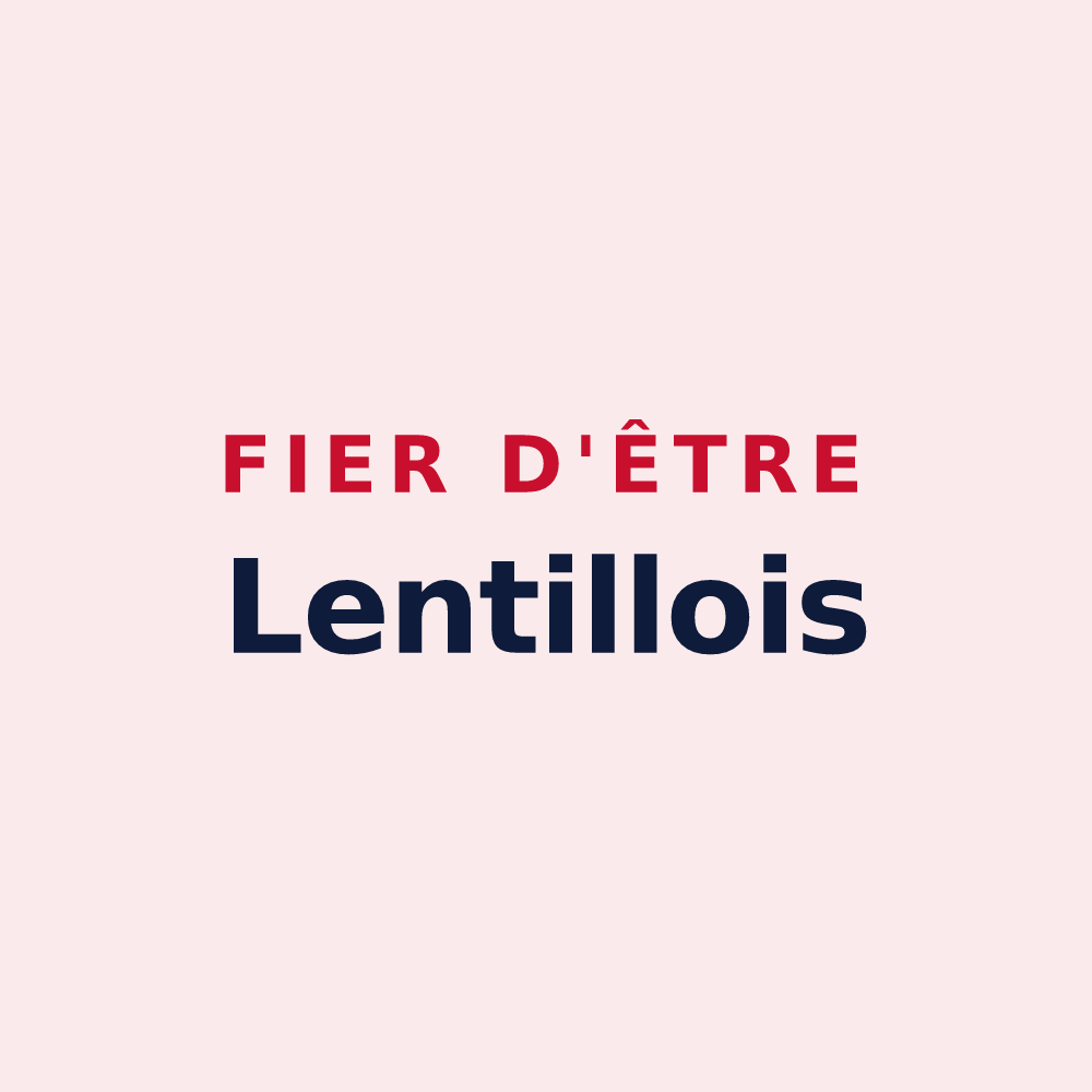 Magnet « Fier d'être Lentillois » — design pour Lentilly