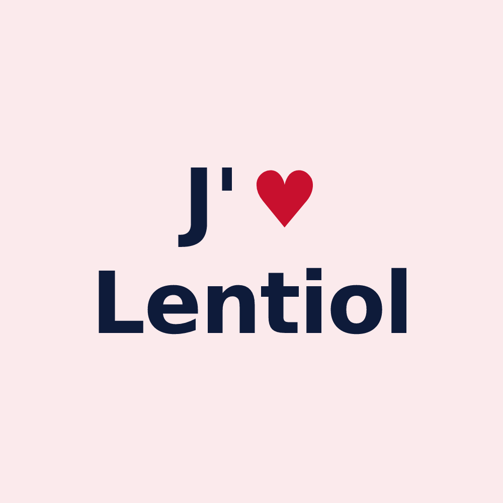 Magnet personnalisé Lentiol — design J'aime Lentiol