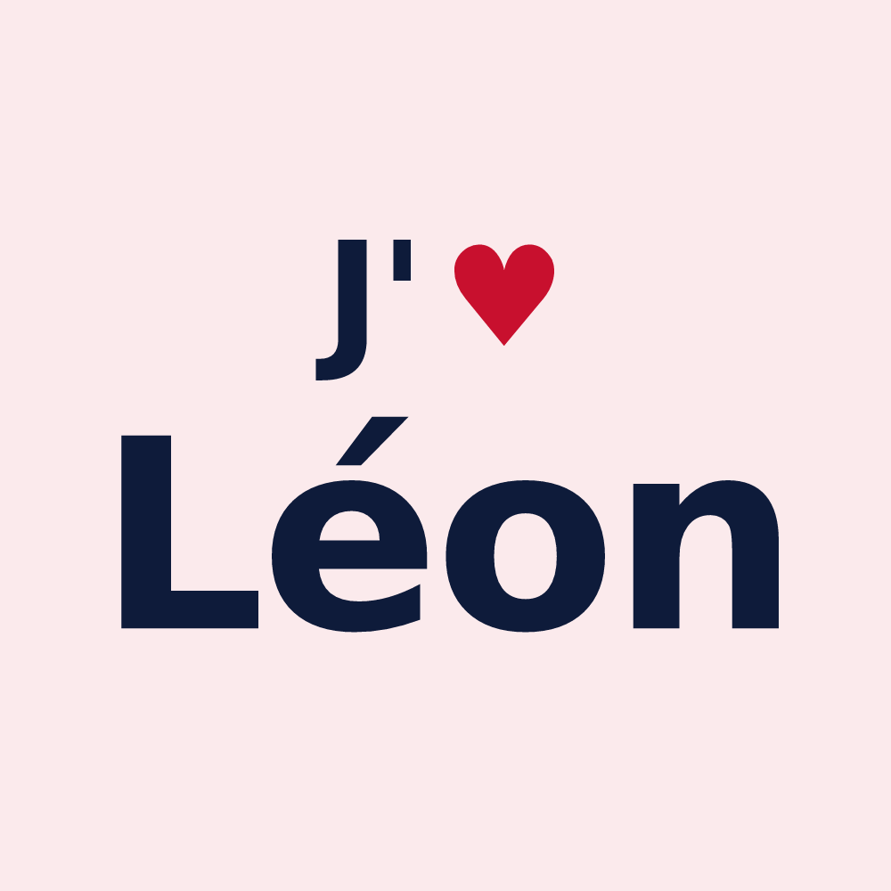 Magnet personnalisé Léon — design J'aime Léon