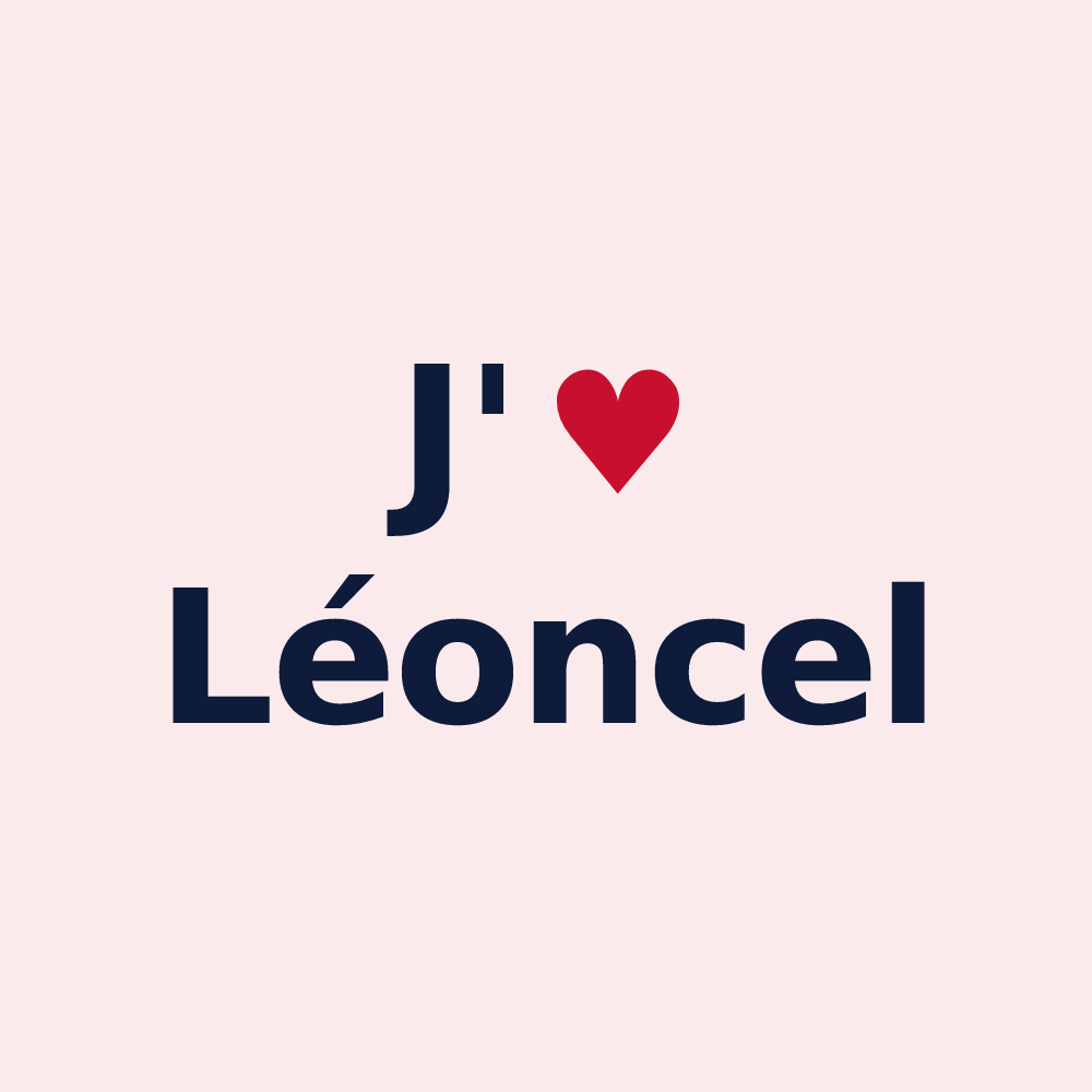 Magnet personnalisé Léoncel — design J'aime Léoncel