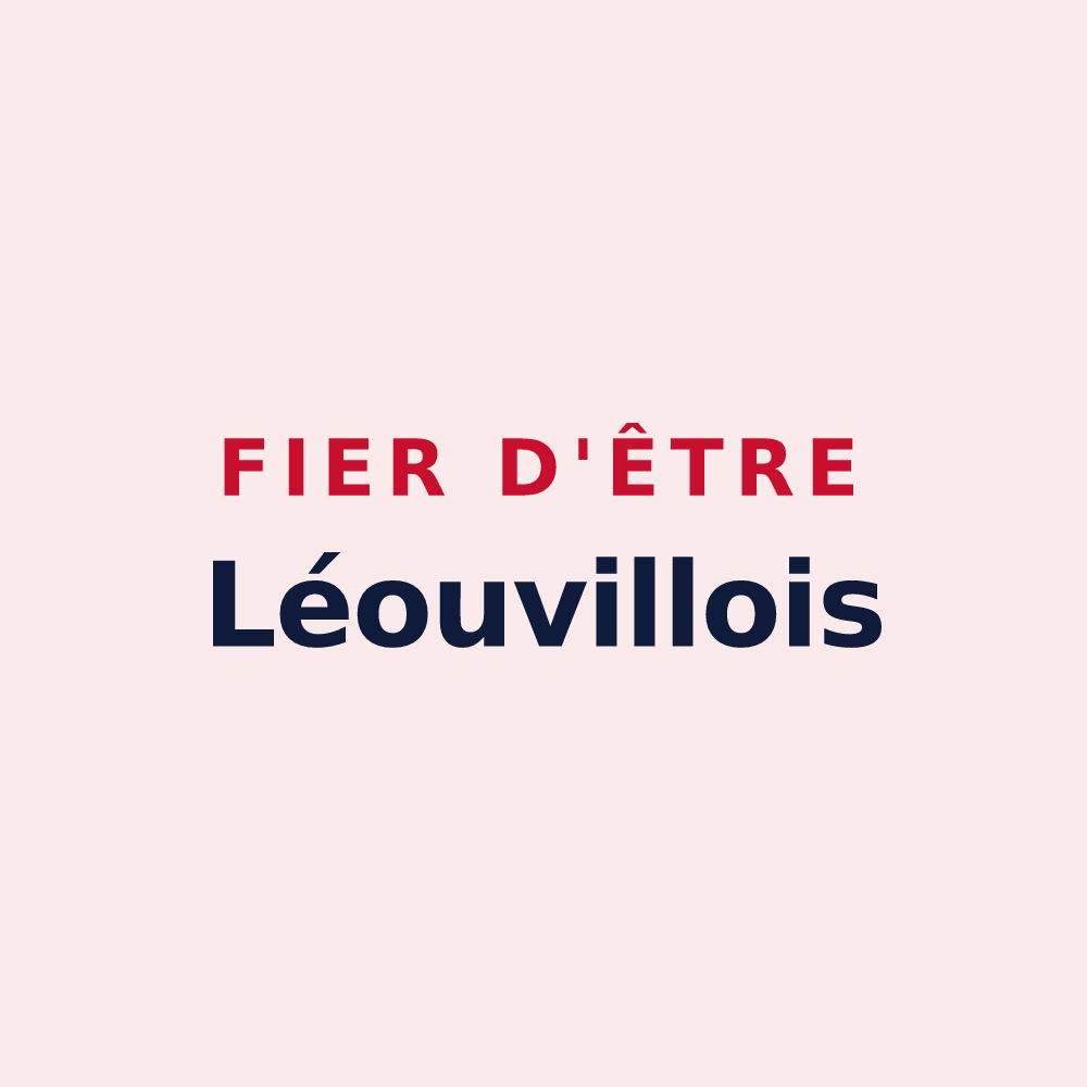Magnet « Fier d'être Léouvillois » — design pour Léouville