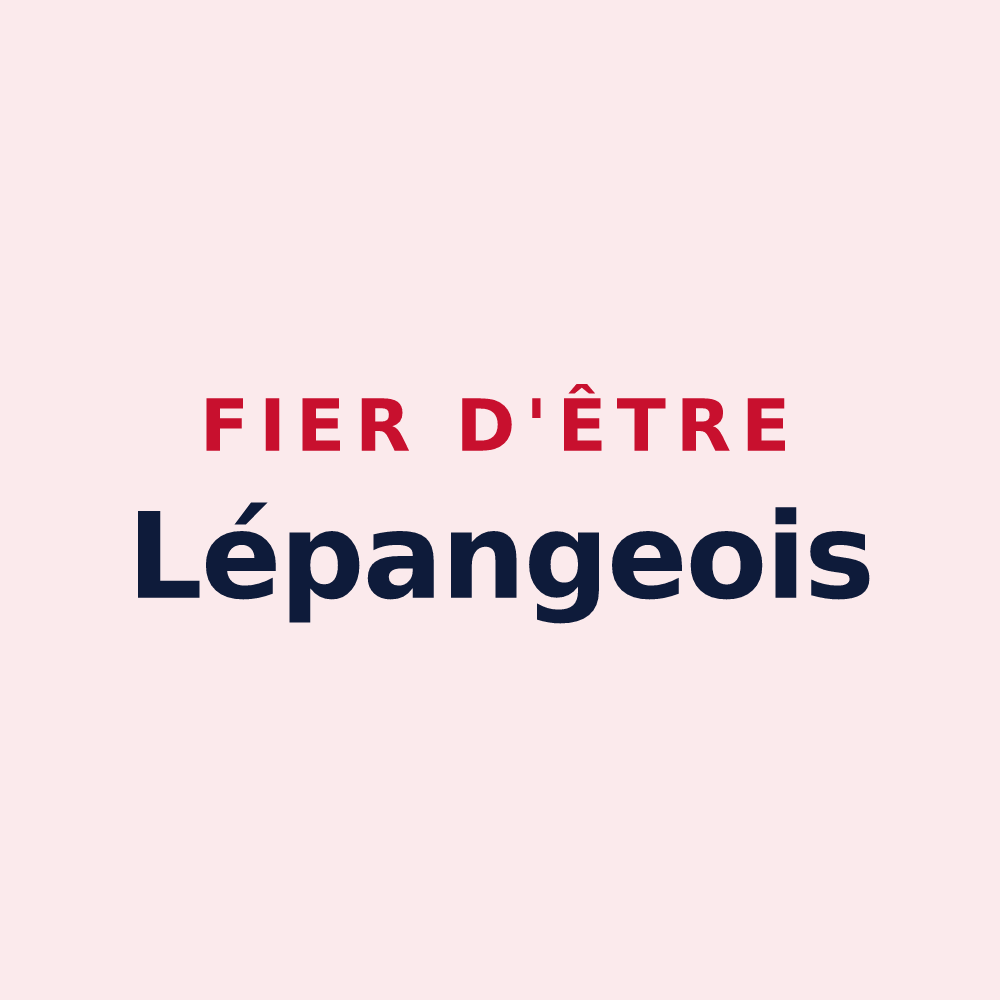 Magnet « Fier d'être Lépangeois » — design pour Lépanges-sur-Vologne