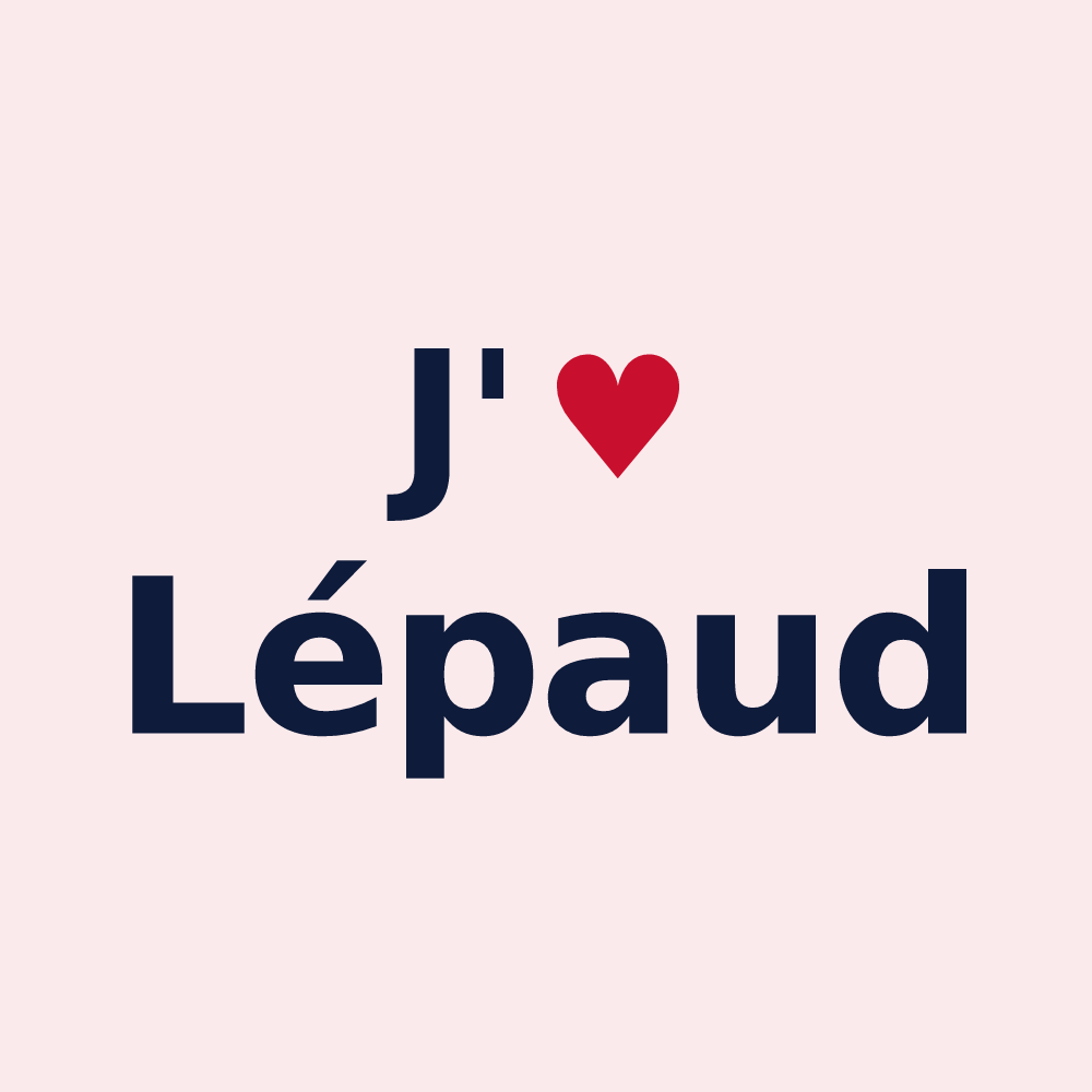 Magnet personnalisé Lépaud — design J'aime Lépaud