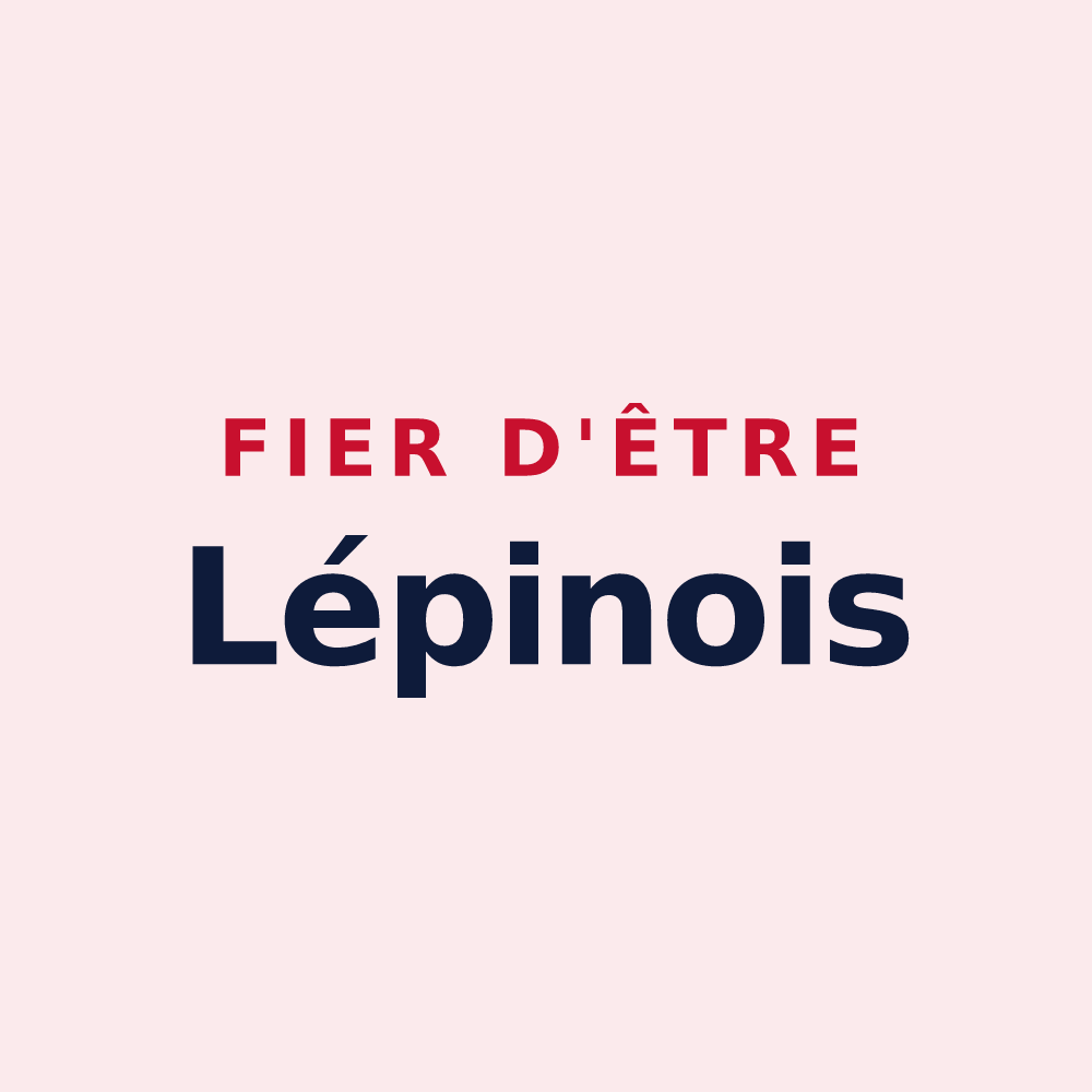 Magnet « Fier d'être Lépinois » — design pour Lépin-le-Lac