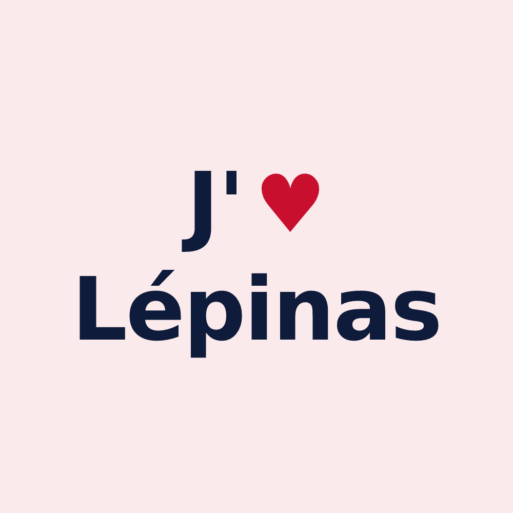 Magnet personnalisé Lépinas — design J'aime Lépinas