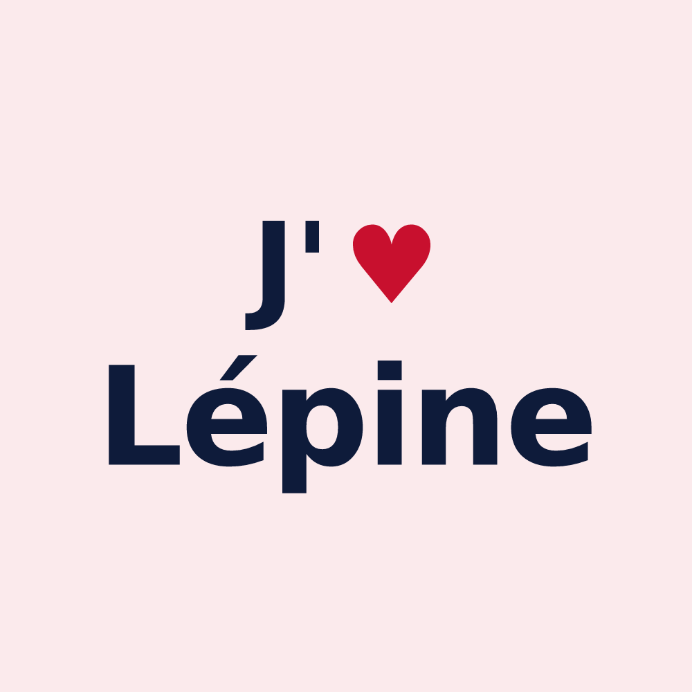 Magnet personnalisé Lépine — design J'aime Lépine