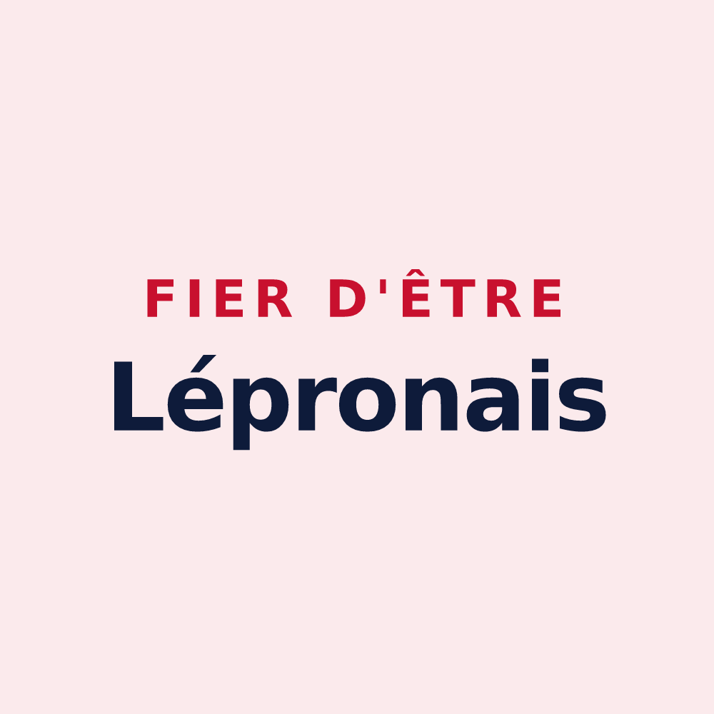 Magnet « Fier d'être Lépronais » — design pour Lépron-les-Vallées