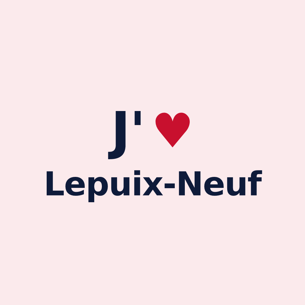 Magnet personnalisé Lepuix-Neuf — design J'aime Lepuix-Neuf