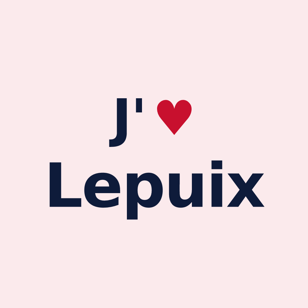 Magnet personnalisé Lepuix — design J'aime Lepuix