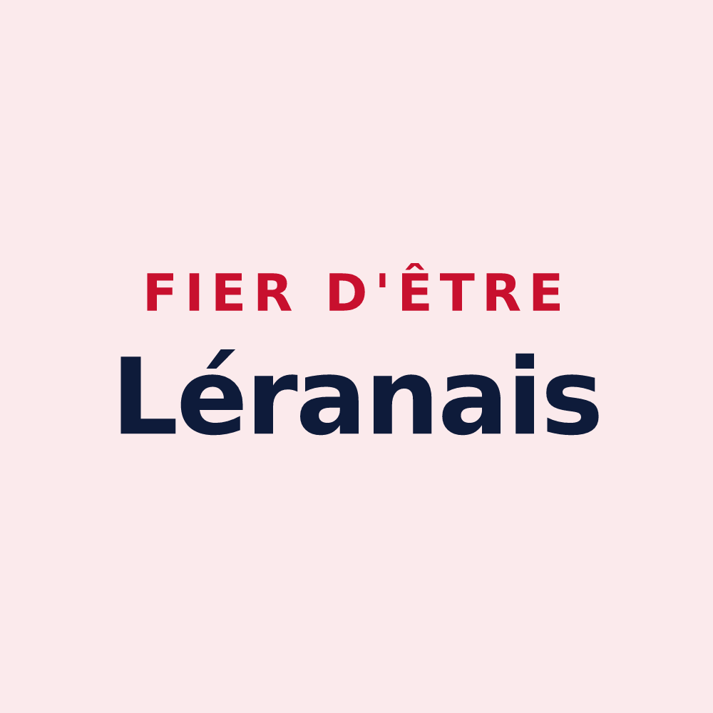 Magnet « Fier d'être Léranais » — design pour Léran