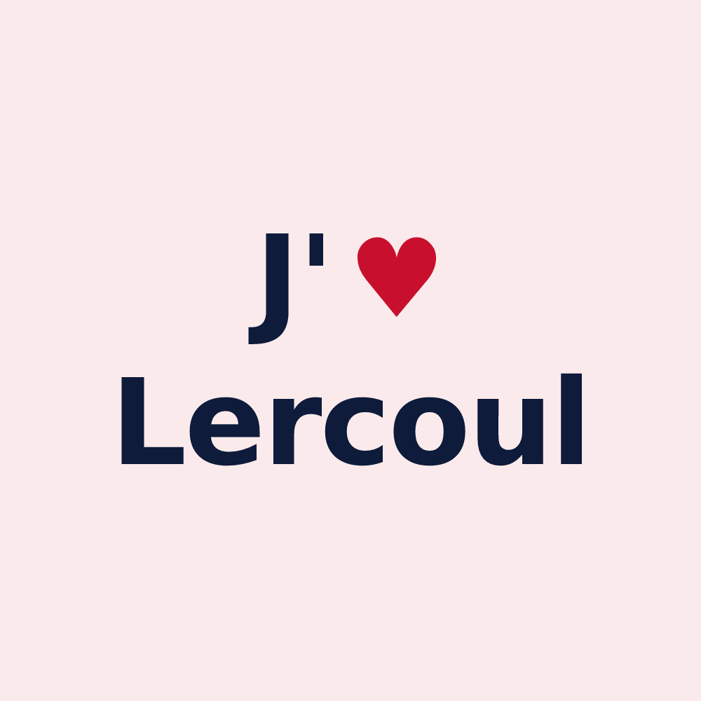 Magnet personnalisé Lercoul — design J'aime Lercoul