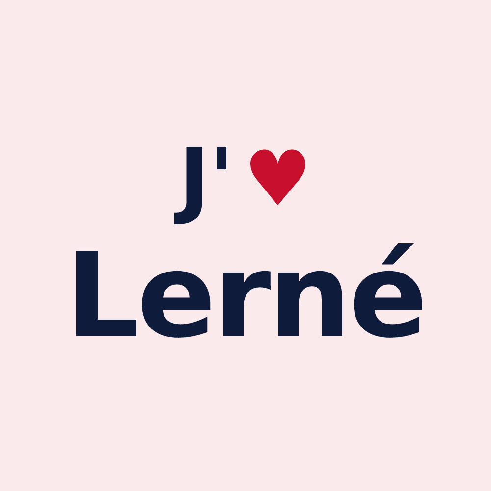 Magnet personnalisé Lerné — design J'aime Lerné