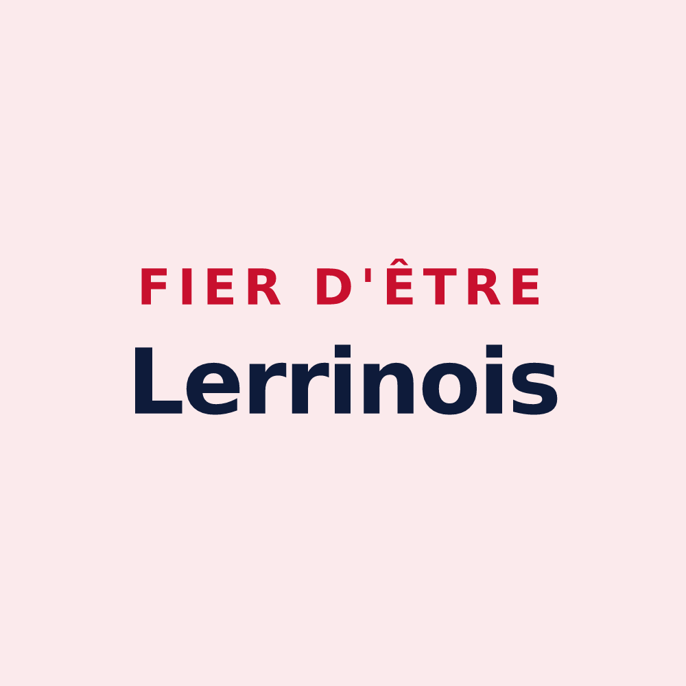 Magnet « Fier d'être Lerrinois » — design pour Lerrain