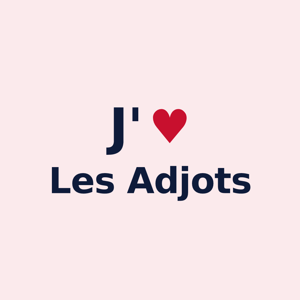 Magnet personnalisé Les Adjots — design J'aime Les Adjots