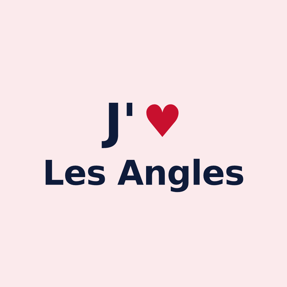 Magnet personnalisé Les Angles — design J'aime Les Angles