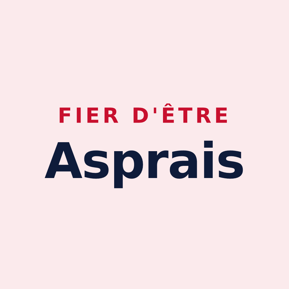 Magnet « Fier d'être Asprais » — design pour Les Aspres