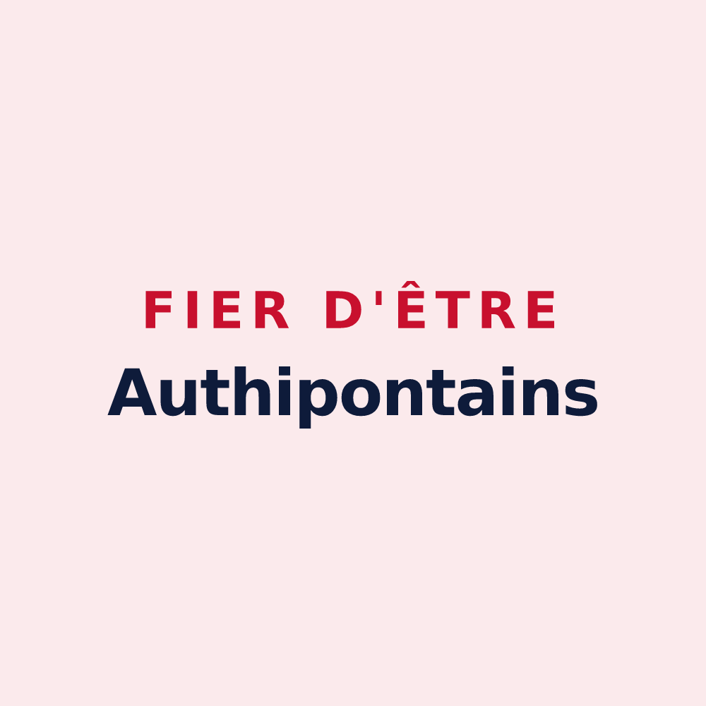 Magnet « Fier d'être Authipontains » — design pour Les Authieux-sur-le-Port-Saint-Ouen