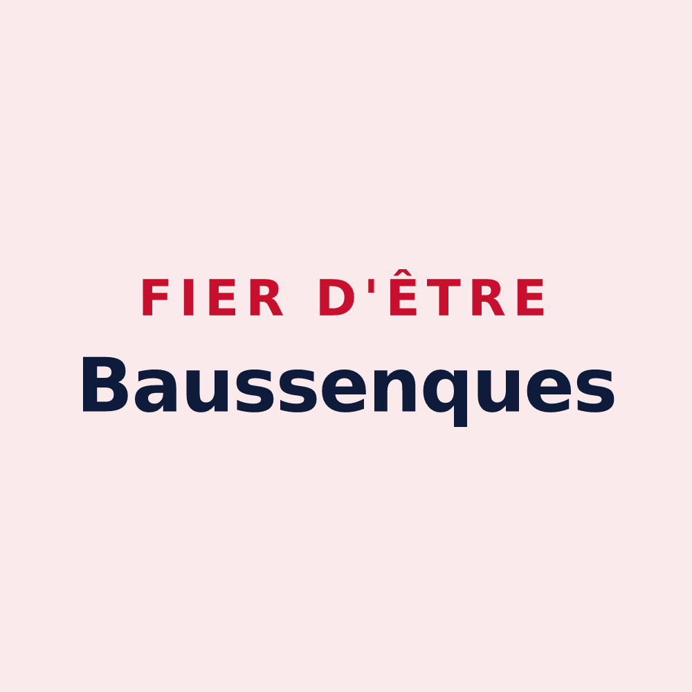 Magnet « Fier d'être Baussenques » — design pour Les Baux-de-Provence