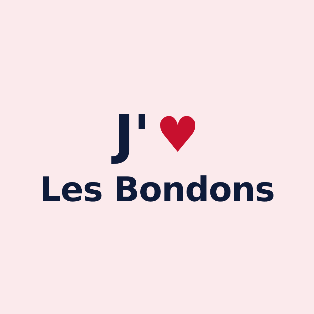 Magnet personnalisé Les Bondons — design J'aime Les Bondons