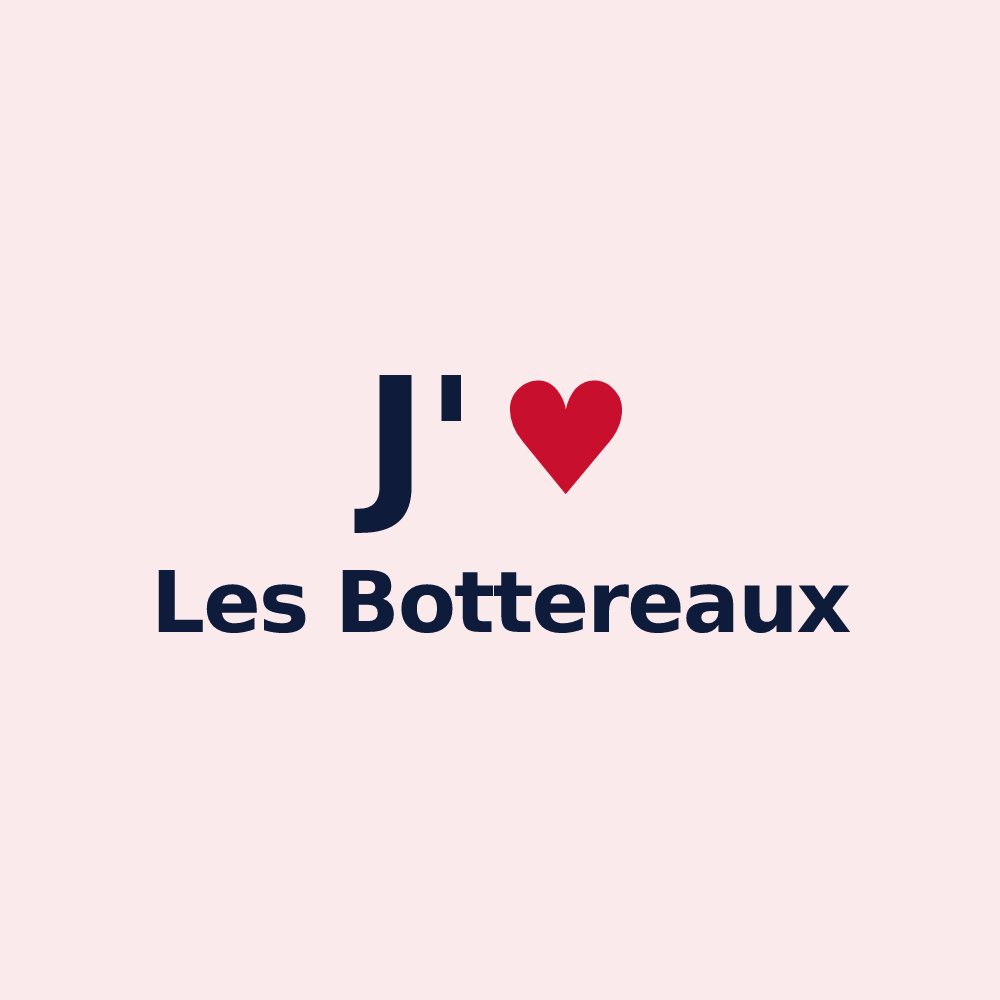 Magnet personnalisé Les Bottereaux — design J'aime Les Bottereaux