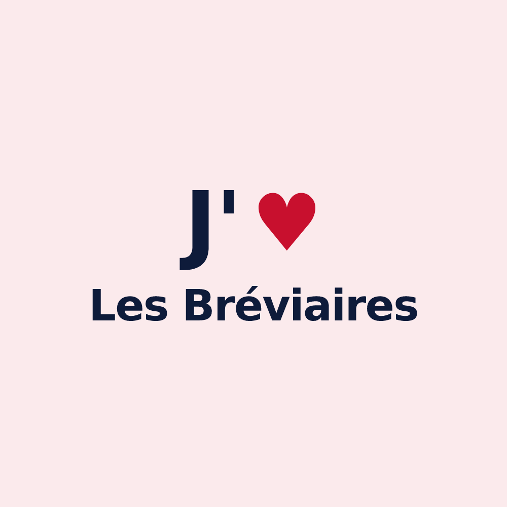 Magnet personnalisé Les Bréviaires — design J'aime Les Bréviaires