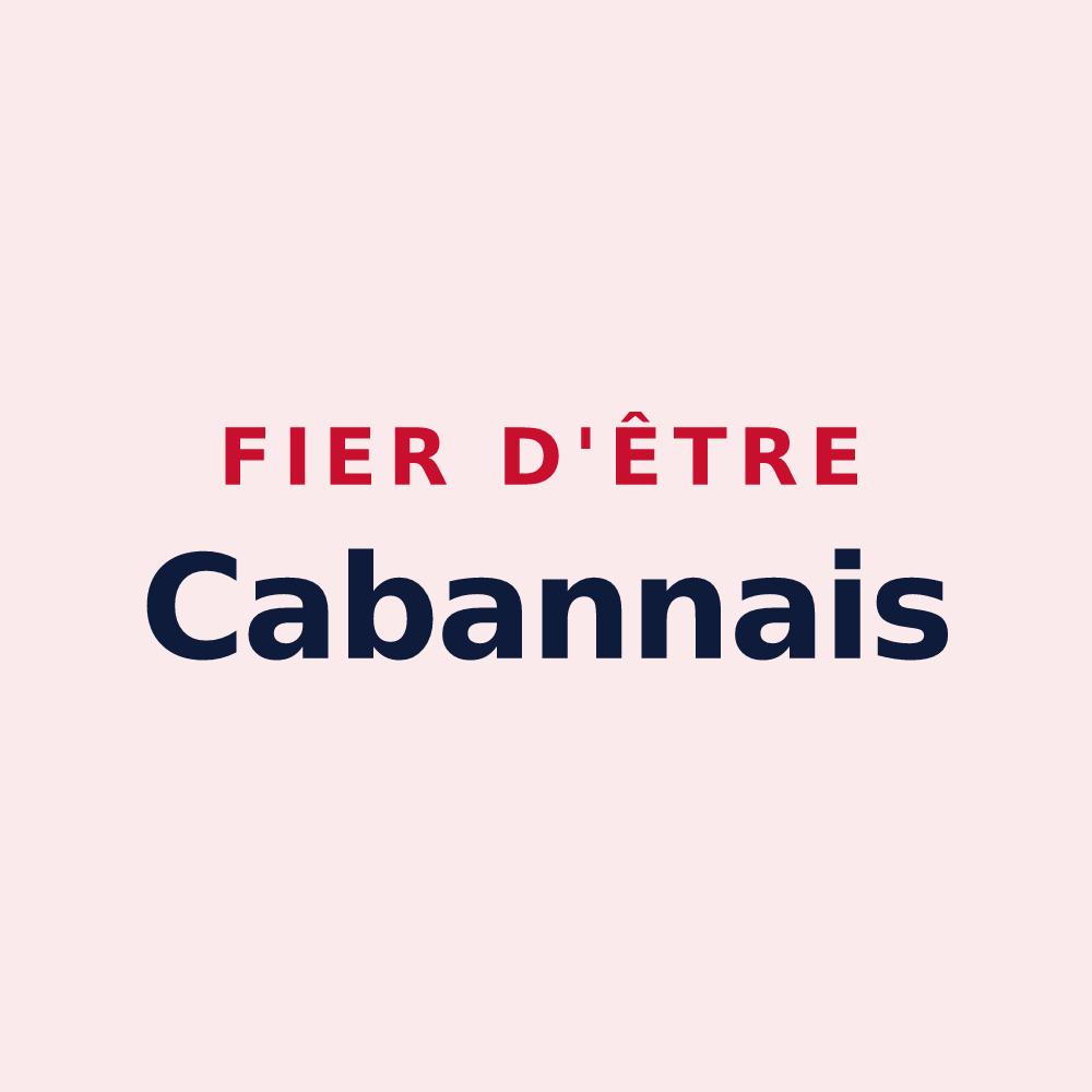 Magnet « Fier d'être Cabannais » — design pour Les Cabannes