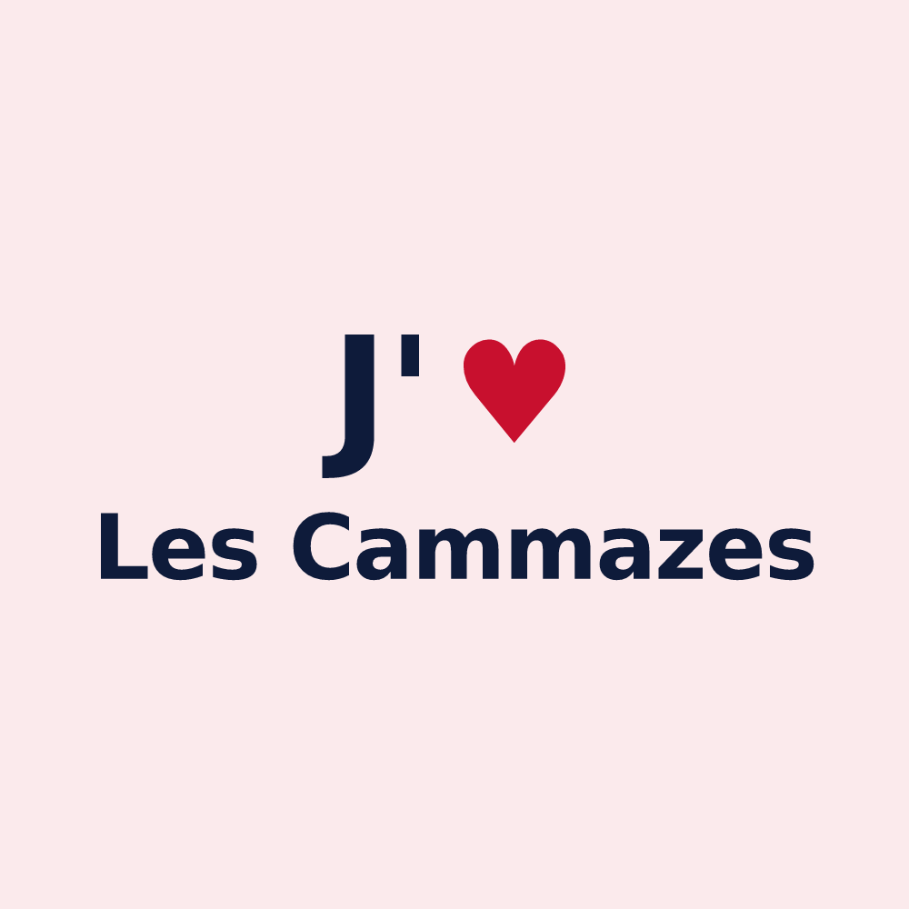 Magnet personnalisé Les Cammazes — design J'aime Les Cammazes
