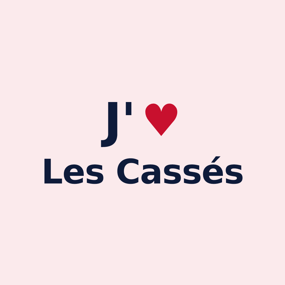 Magnet personnalisé Les Cassés — design J'aime Les Cassés