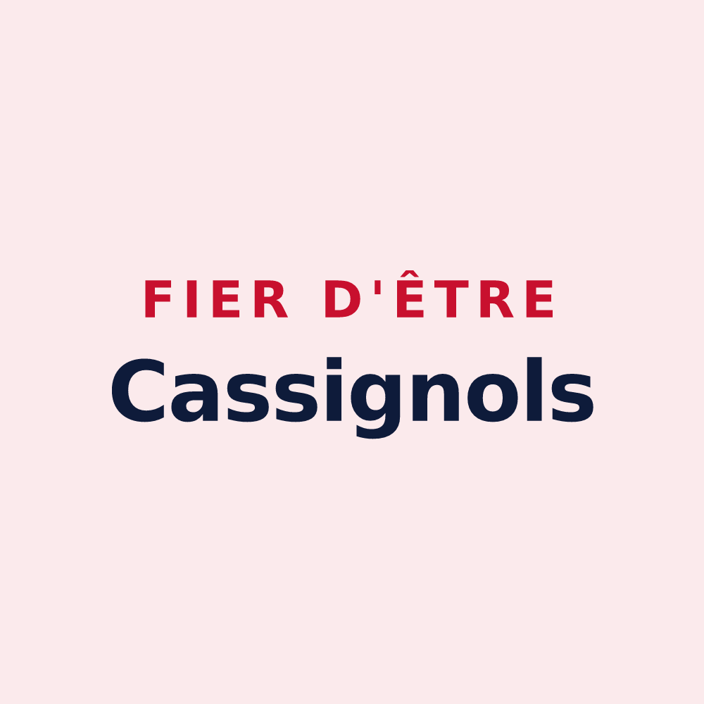 Magnet « Fier d'être Cassignols » — design pour Les Cassés