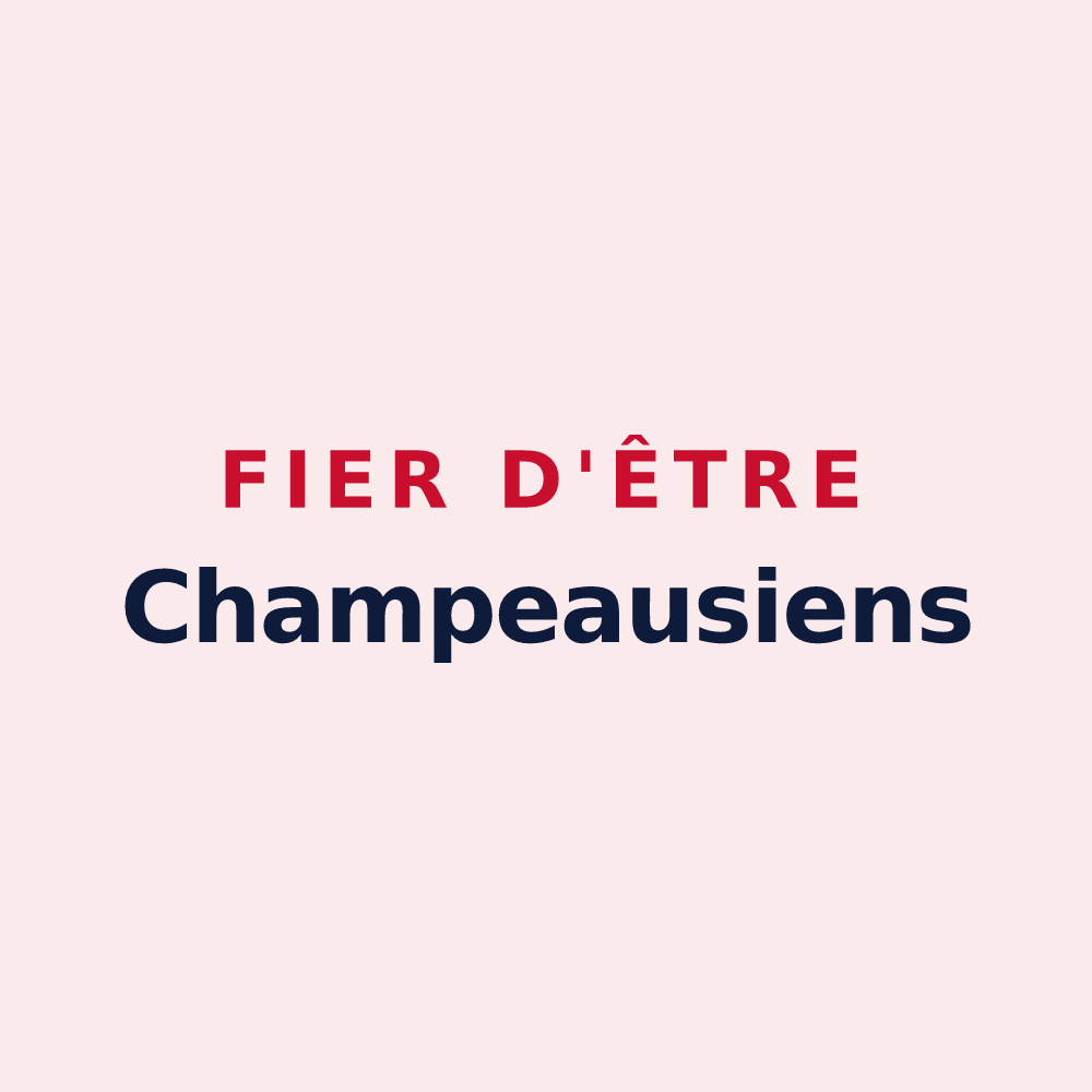Magnet « Fier d'être Champeausiens » — design pour Les Champeaux