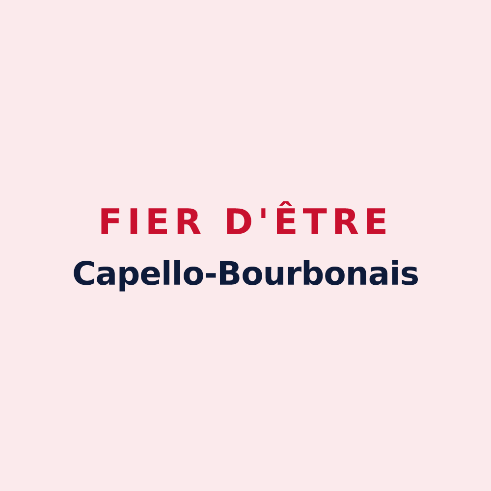 Magnet « Fier d'être Capello-Bourbonais » — design pour Les Chapelles-Bourbon