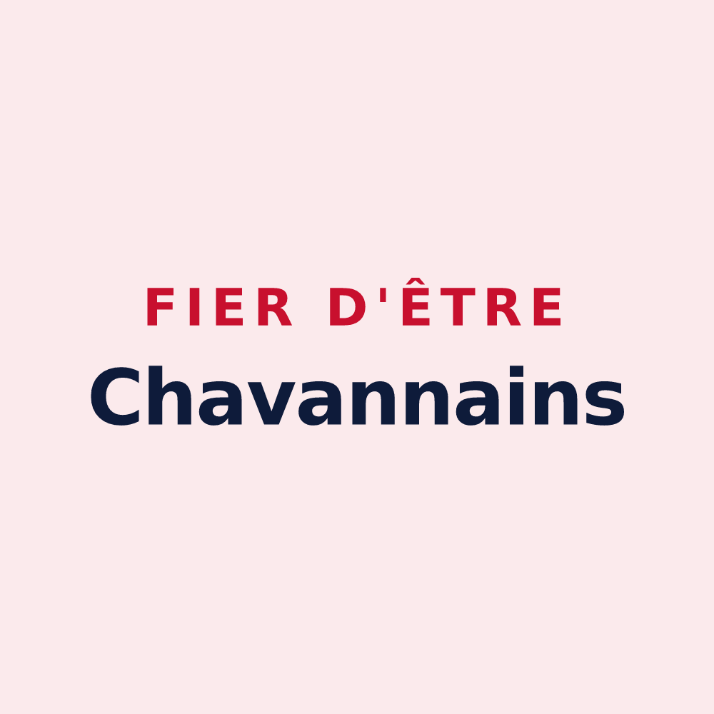 Magnet « Fier d'être Chavannains » — design pour Les Chavannes-en-Maurienne