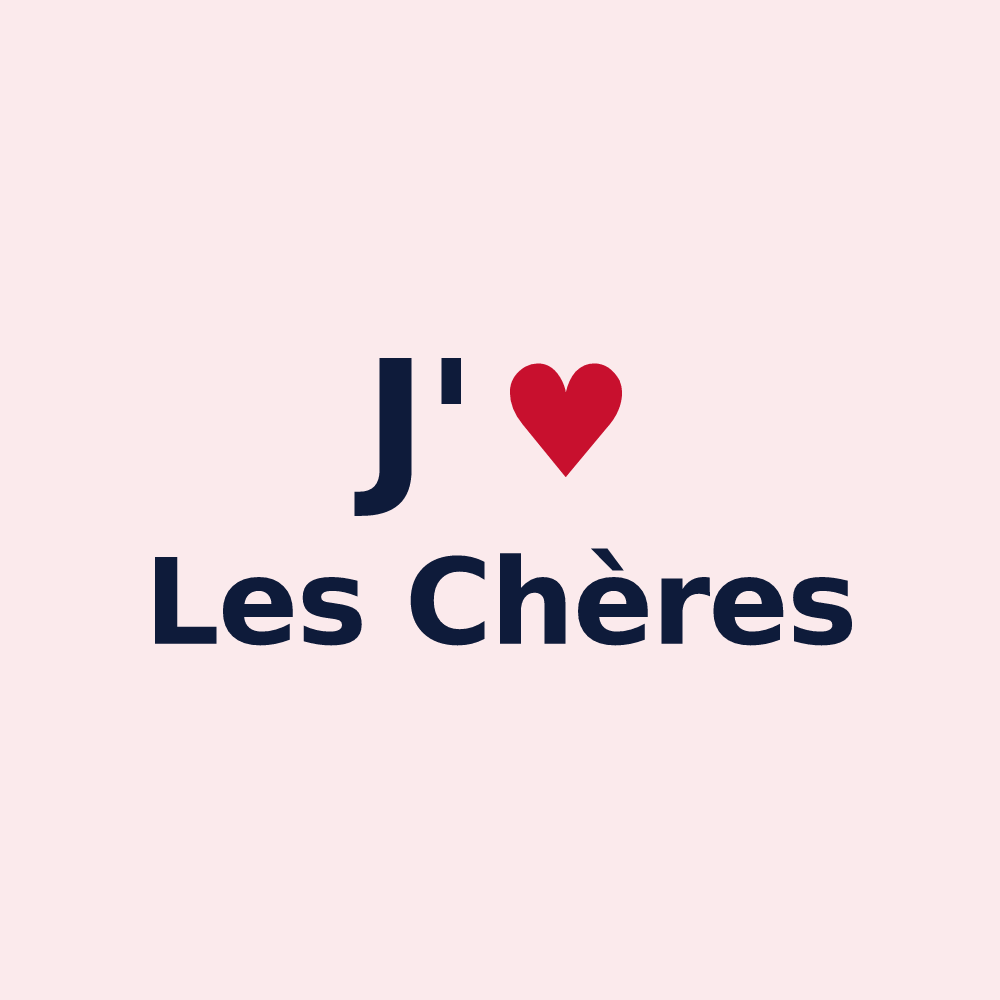 Magnet personnalisé Les Chères — design J'aime Les Chères