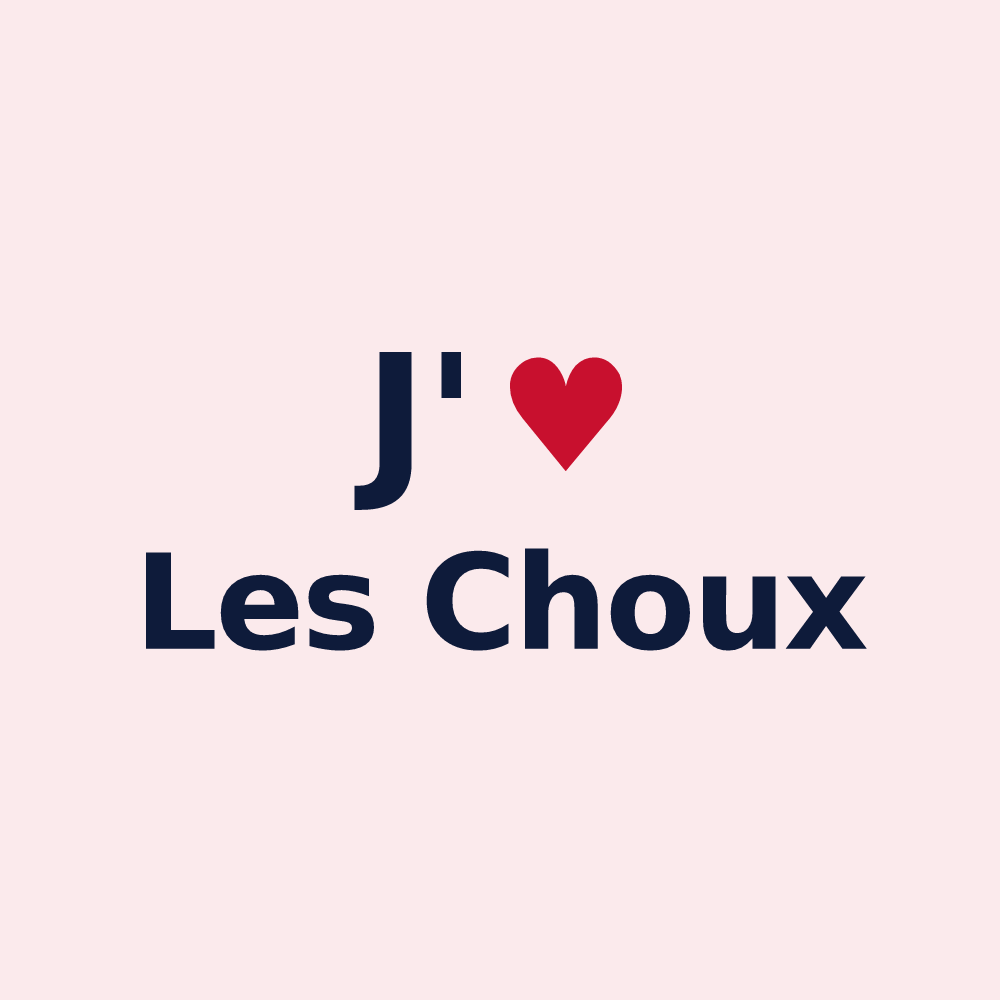 Magnet personnalisé Les Choux — design J'aime Les Choux