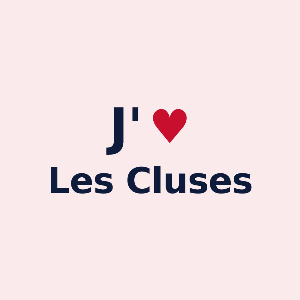 Magnet personnalisé Les Cluses — design J'aime Les Cluses