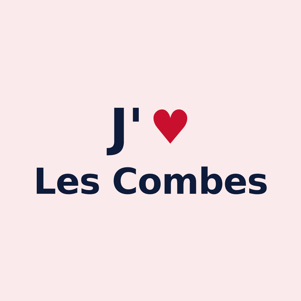 Magnet personnalisé Les Combes — design J'aime Les Combes