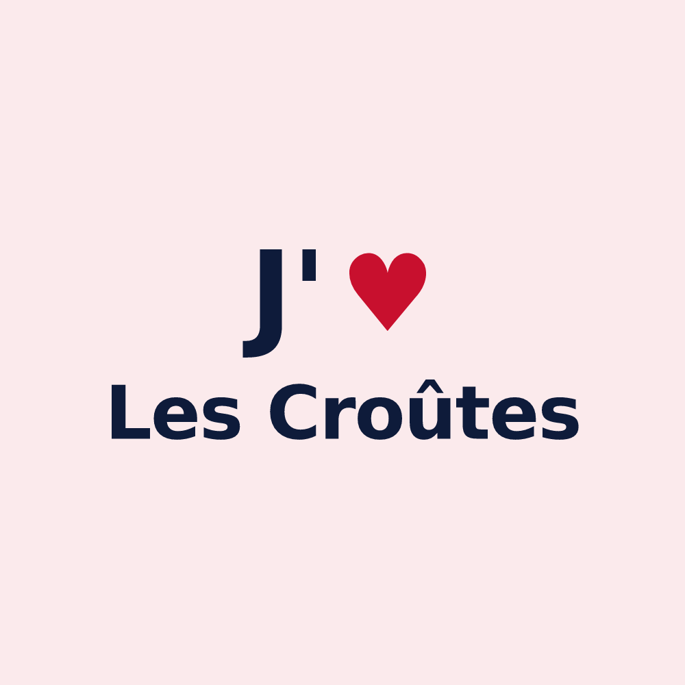 Magnet personnalisé Les Croûtes — design J'aime Les Croûtes