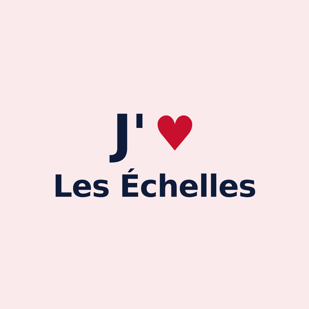 Magnet personnalisé Les Échelles — design J'aime Les Échelles