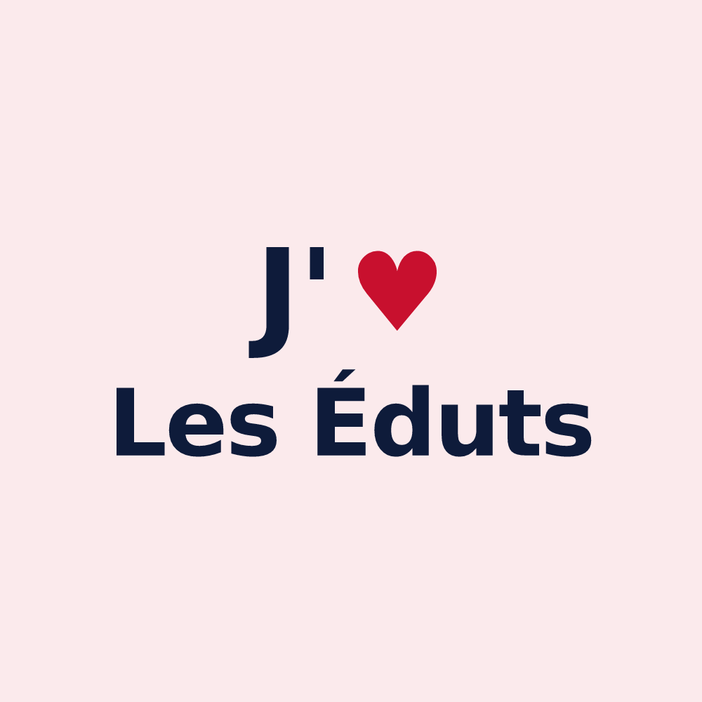 Magnet personnalisé Les Éduts — design J'aime Les Éduts