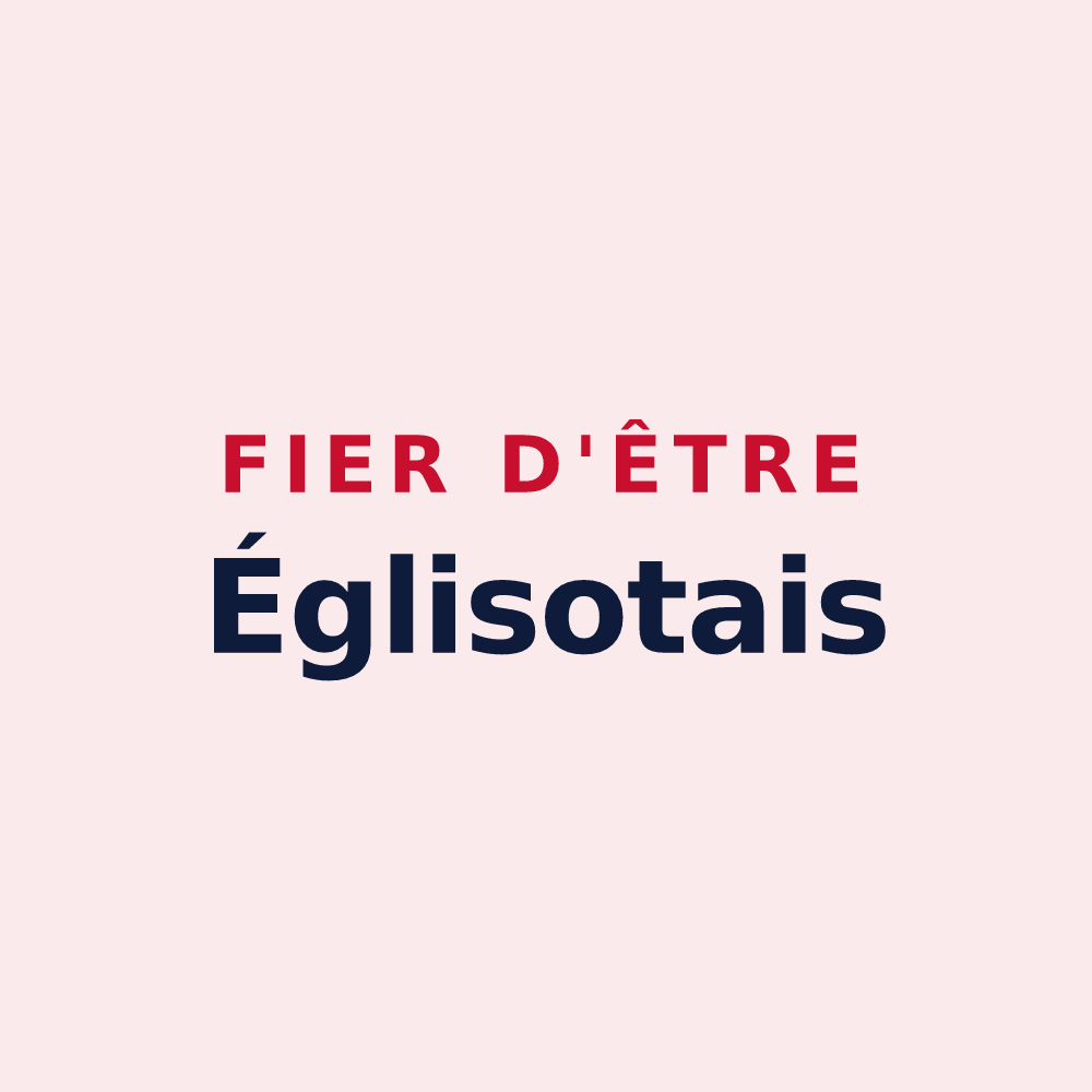 Magnet « Fier d'être Églisotais » — design pour Les Églisottes-et-Chalaures