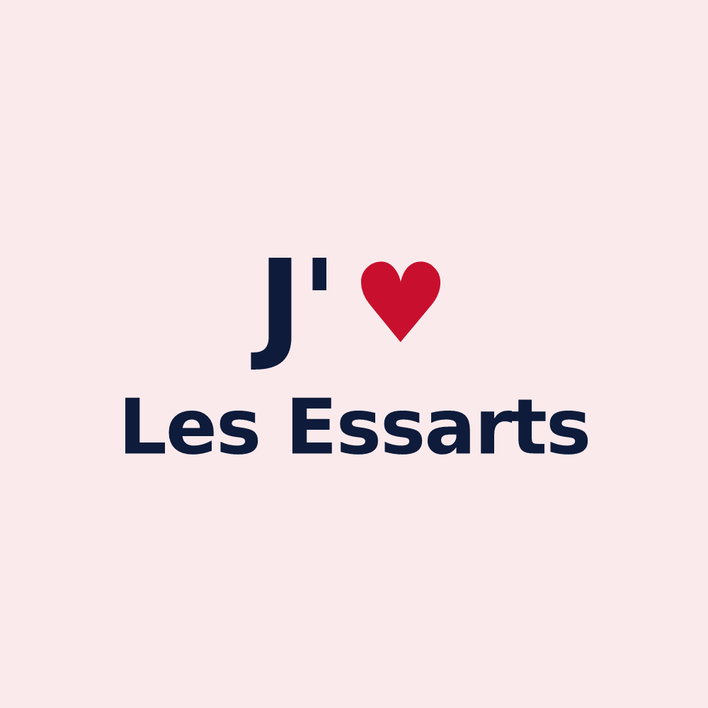 Magnet personnalisé Les Essarts — design J'aime Les Essarts