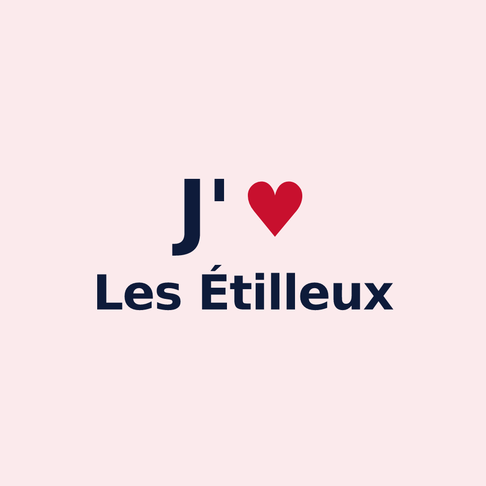 Magnet personnalisé Les Étilleux — design J'aime Les Étilleux