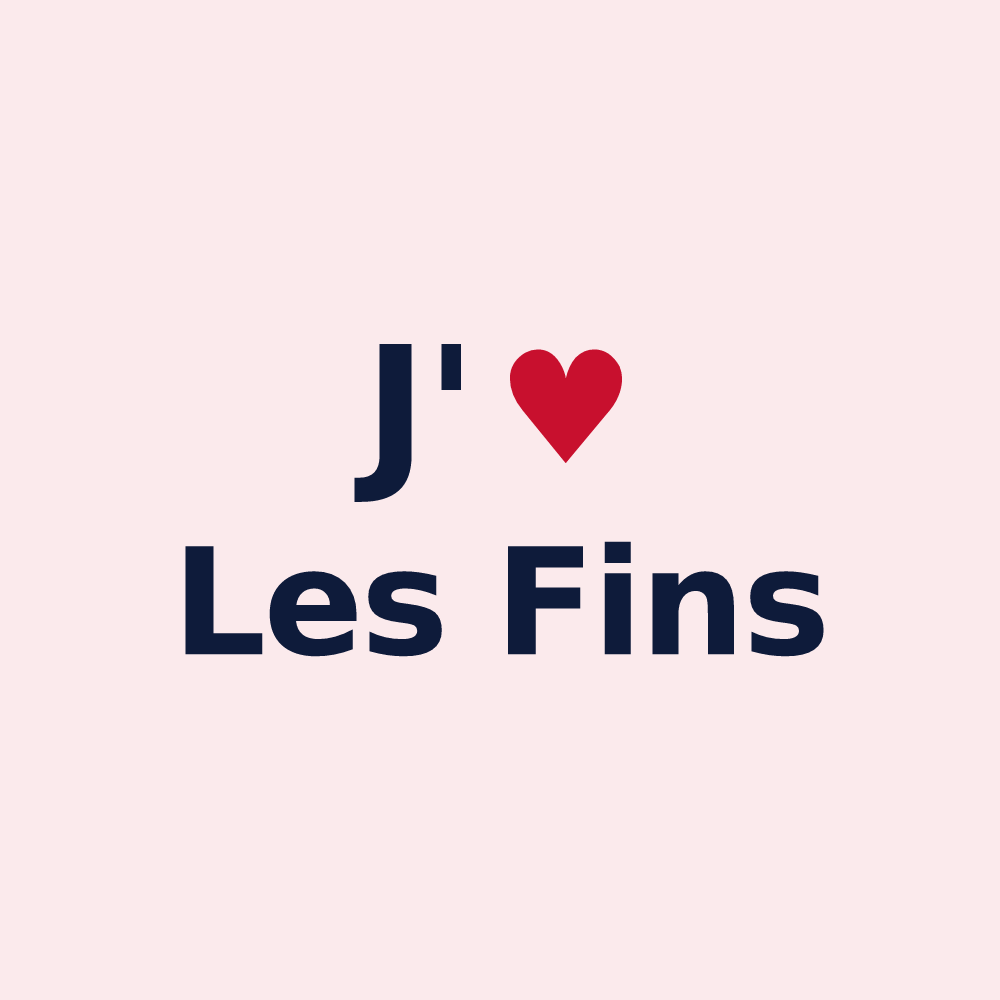 Magnet personnalisé Les Fins — design J'aime Les Fins