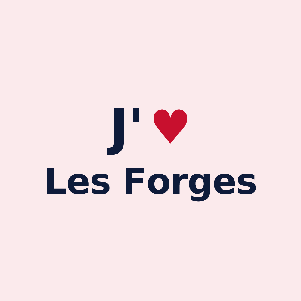 Magnet personnalisé Les Forges — design J'aime Les Forges