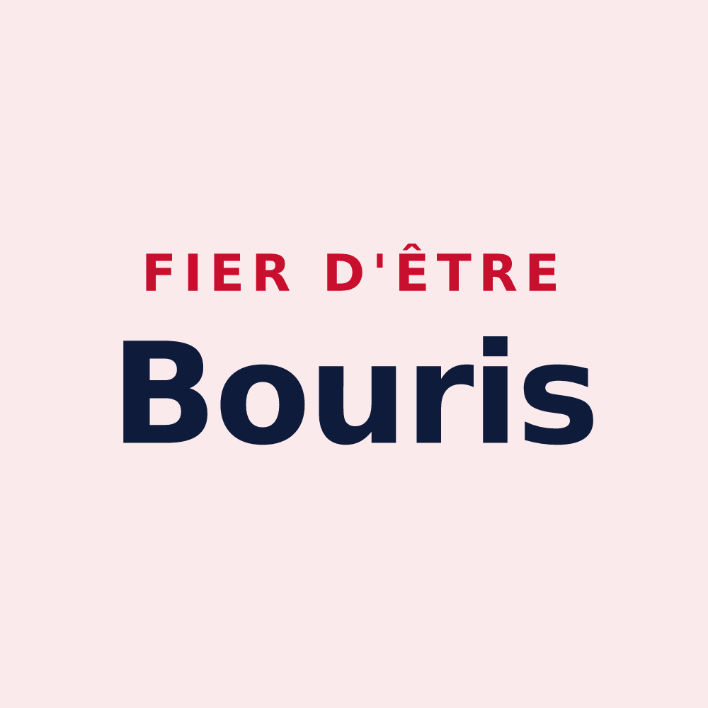 Magnet « Fier d'être Bouris » — design pour Les Fourgs