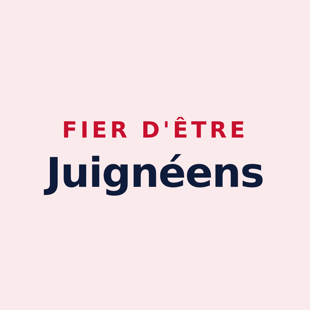Magnet « Fier d'être Juignéens » — design pour Les Garennes sur Loire