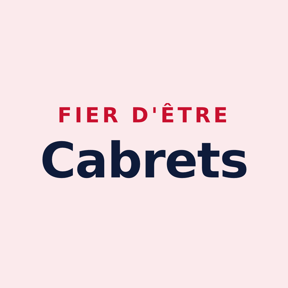 Magnet « Fier d'être Cabrets » — design pour Les Grandes-Armoises