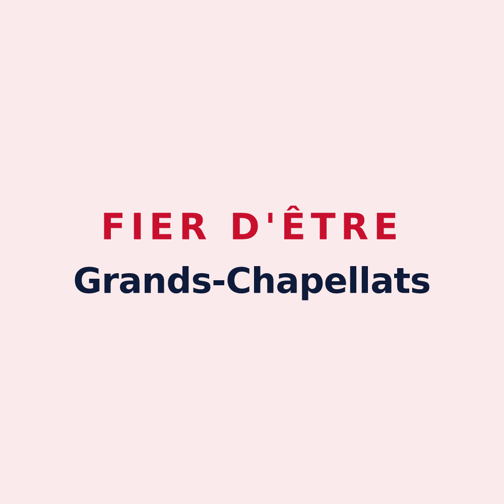 Magnet « Fier d'être Grands-Chapellats » — design pour Les Grandes-Chapelles